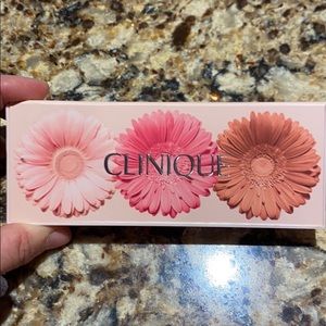 Clinique cheek pop trio on the glow trio pallet.